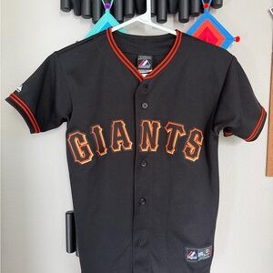 Buster Posey San Francisco Giants Children's  Alternate Black Jersey  Team Patch